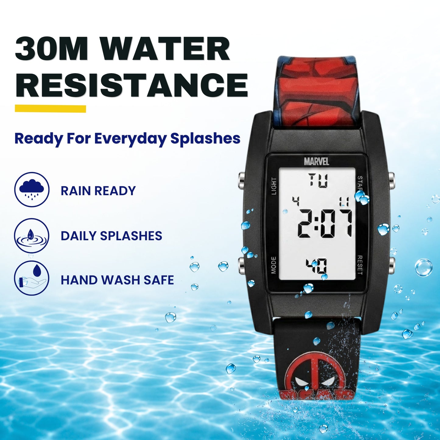 Spiky MV09 Deadpool Digital Watch for Kids