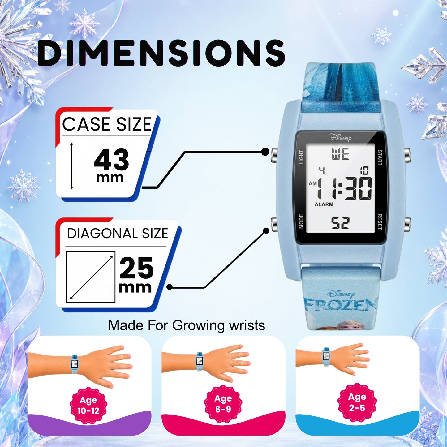 Spiky MV09 Frozen Theme Digital Kids Watch