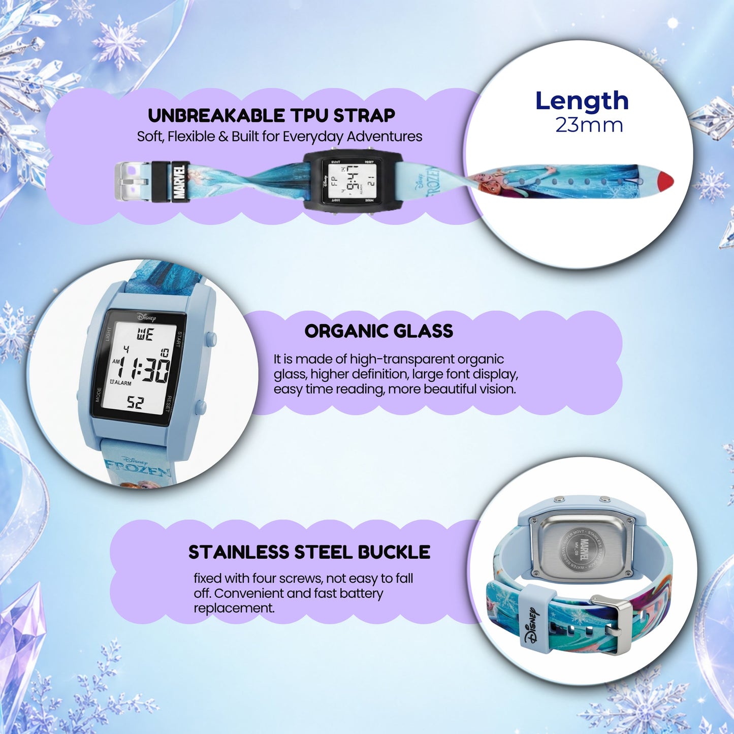 Spiky MV09 Frozen Theme Digital Kids Watch