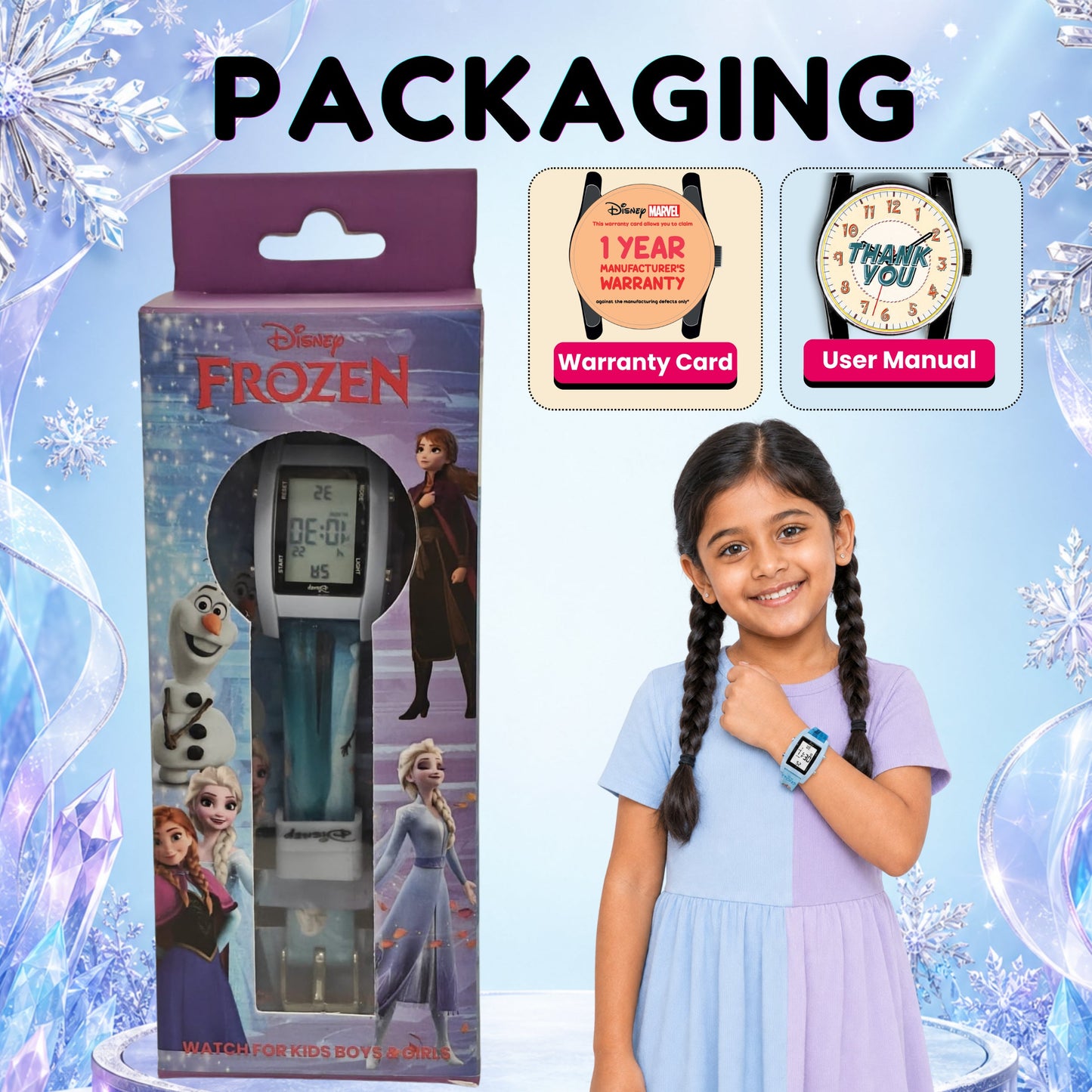 Spiky MV09 Frozen Theme Digital Kids Watch