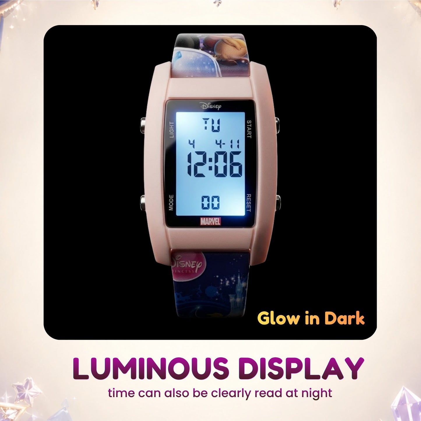 Spiky MV09 Princess Theme Digital Kids Watch