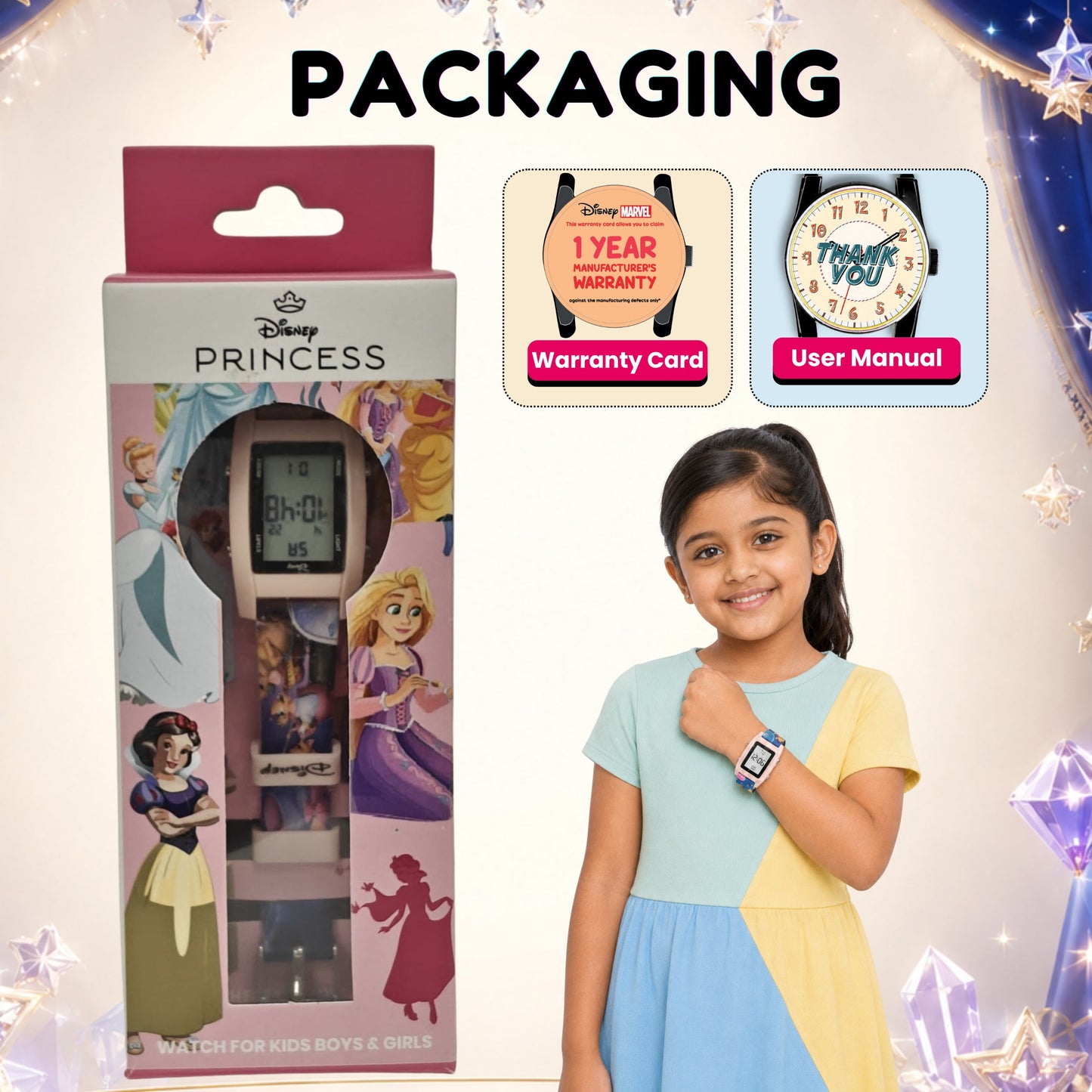 Spiky MV09 Princess Theme Digital Kids Watch