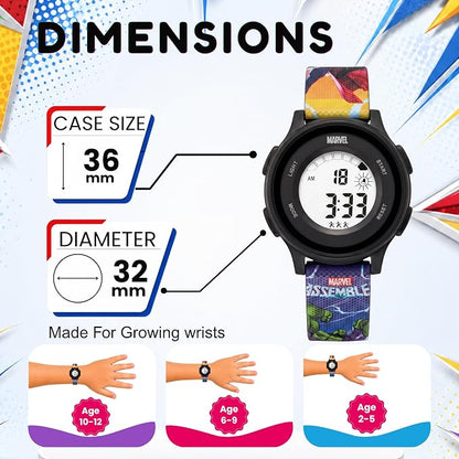 Spiky MV10 Avengers Digital Kids Watch