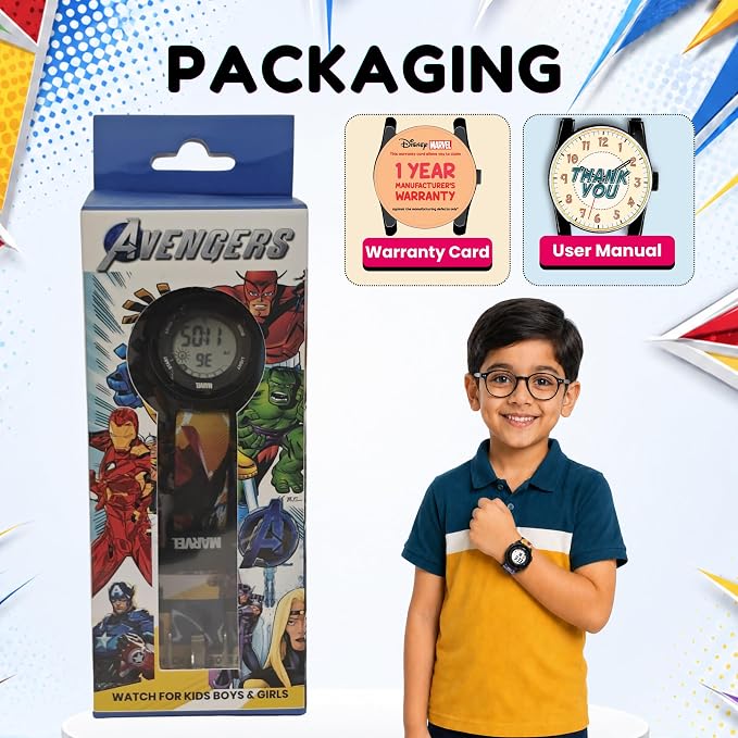 Spiky MV10 Avengers Digital Kids Watch