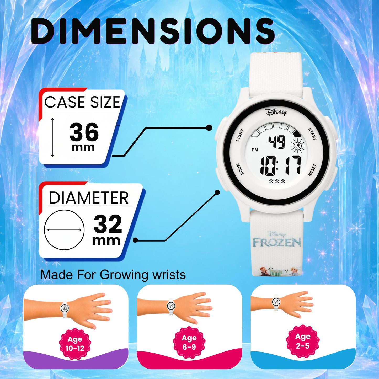 Spiky MV10 Frozen Theme Digital Kids Watch
