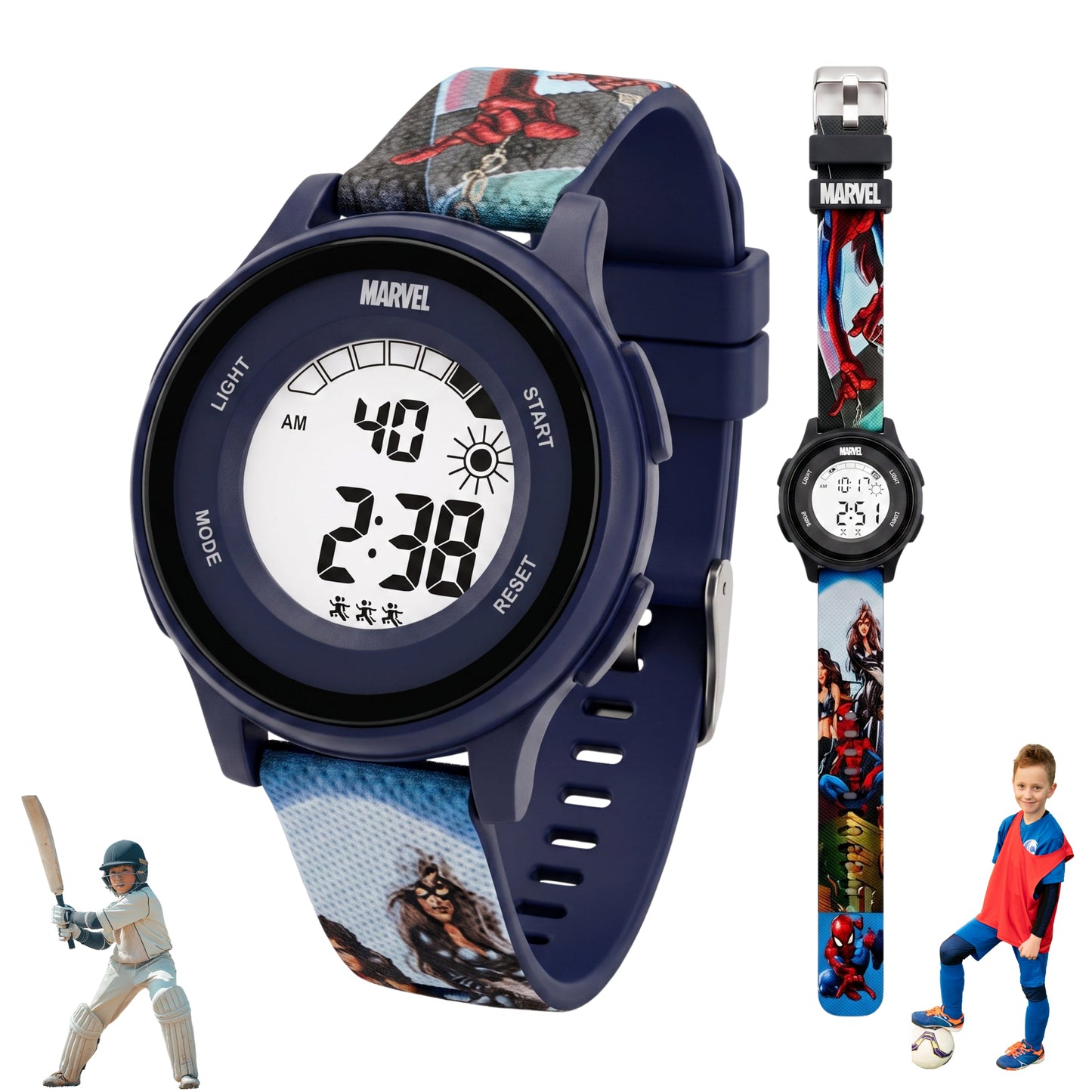Spiky MV10 SpiderMan theme Digital Kids Watch