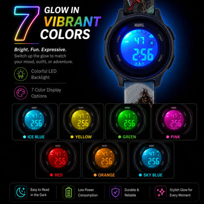 Spiky MV10 SpiderMan theme Digital Kids Watch