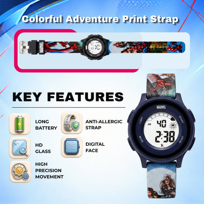 Spiky MV10 SpiderMan theme Digital Kids Watch