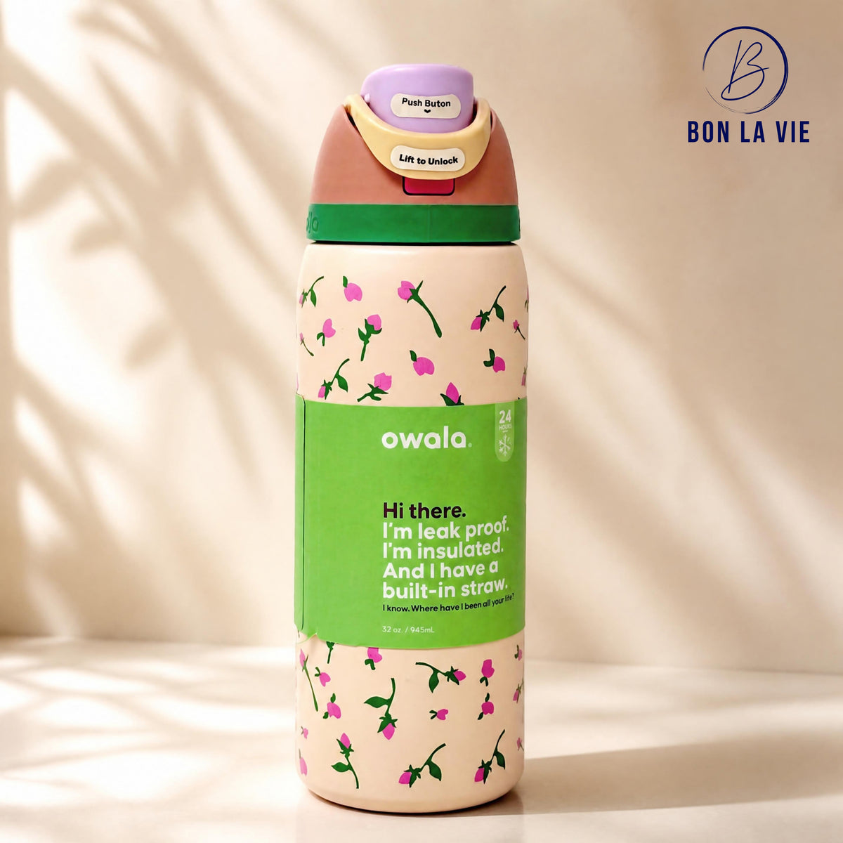 Owala FreeSip 950ml Insulated Bottle with Built-In Straw