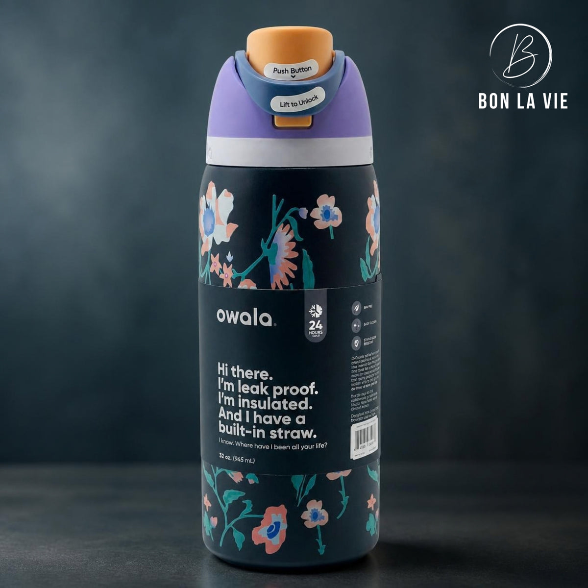 Owala FreeSip 950ml Insulated Bottle with Built-In Straw