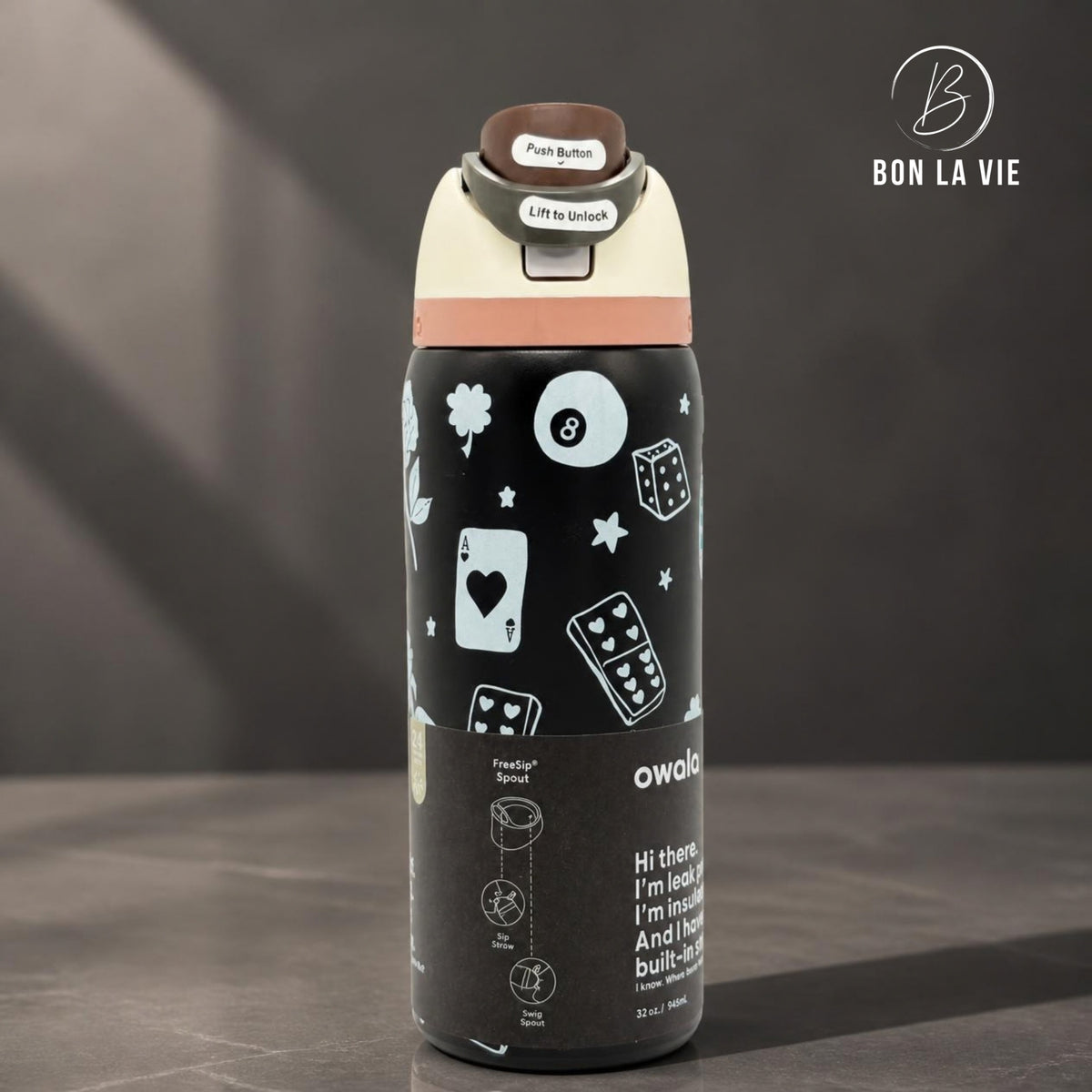 Owala FreeSip 950ml Insulated Bottle with Built-In Straw