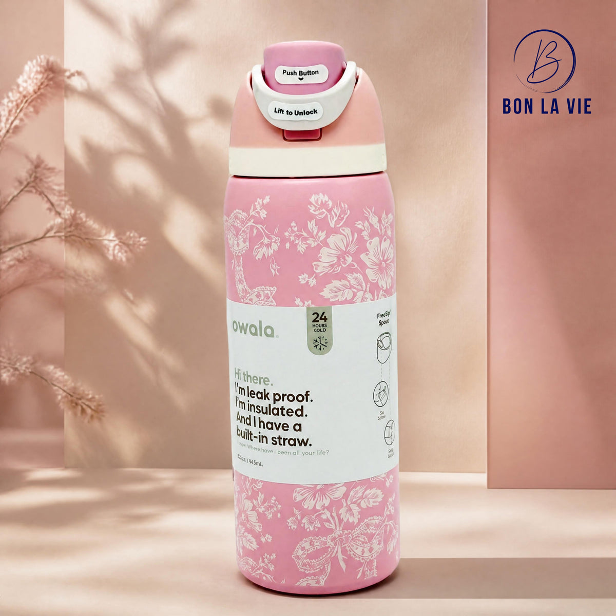 Owala FreeSip 950ml Insulated Bottle with Built-In Straw