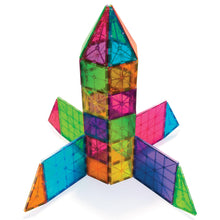 Magna-Tiles Magnetic Building Toys,Clear Colors Set,Multi Color (100 Pieces)