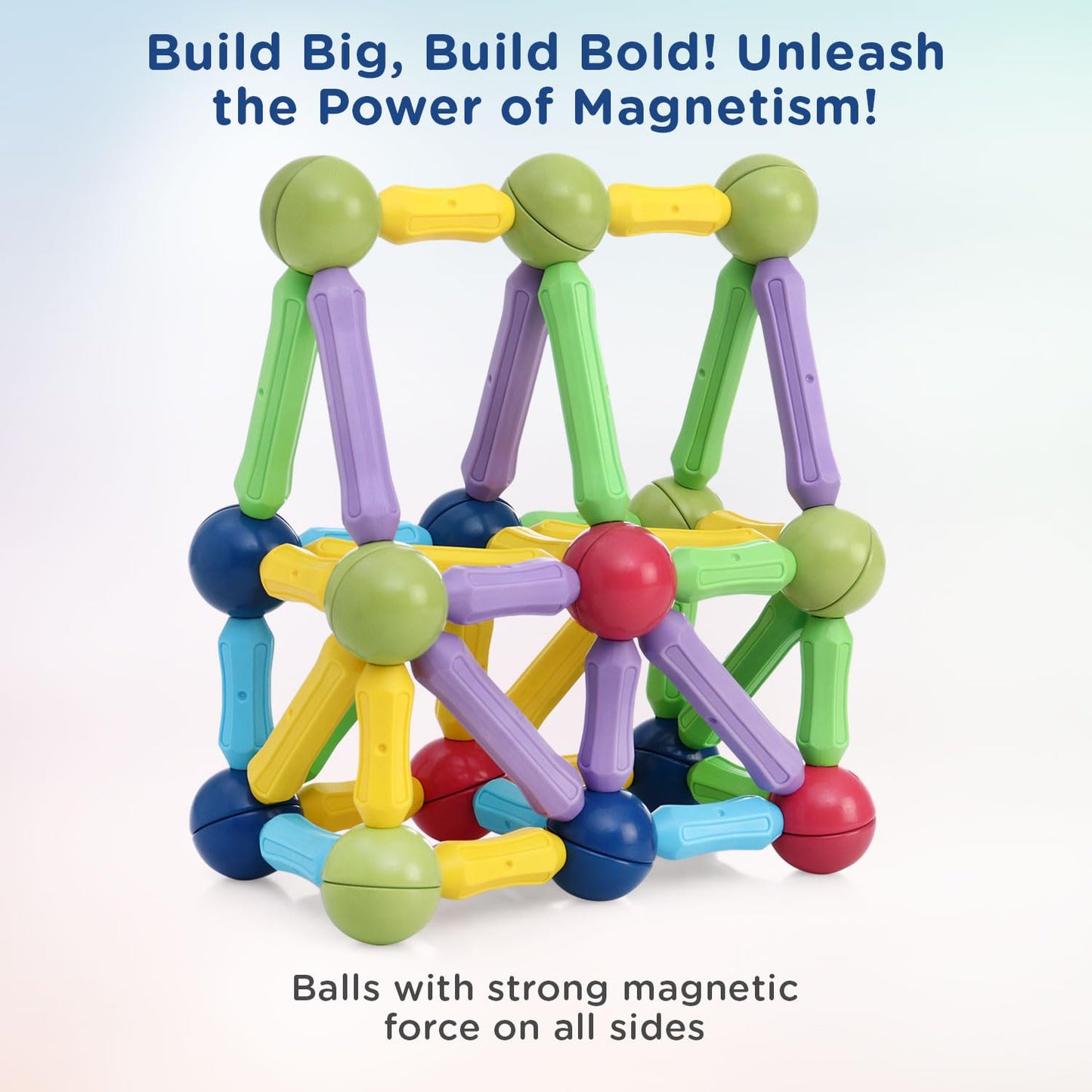 Magnetic Building Block Rod Set – 36 Pcs