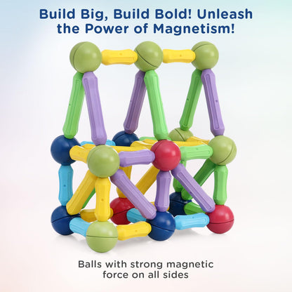 Magnetic Building Block Rod Set – 36 Pcs