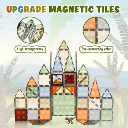 Magnetic Blocks for Kids Tiles, Magneticc Blocks for Kidss, Constructing & Learning Builder Educational Kids Magnetic Game (Magnetic Tiles 40)
