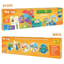 Mapology Imagimake India Map Wall Chart with Reusable Stickers