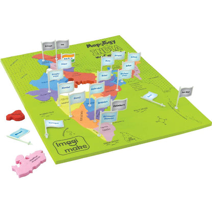 Mapology Imagimake India with Captials 25 pcs