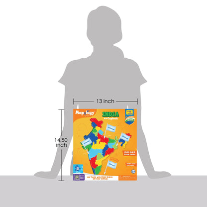 Mapology Imagimake India with Captials 25 pcs