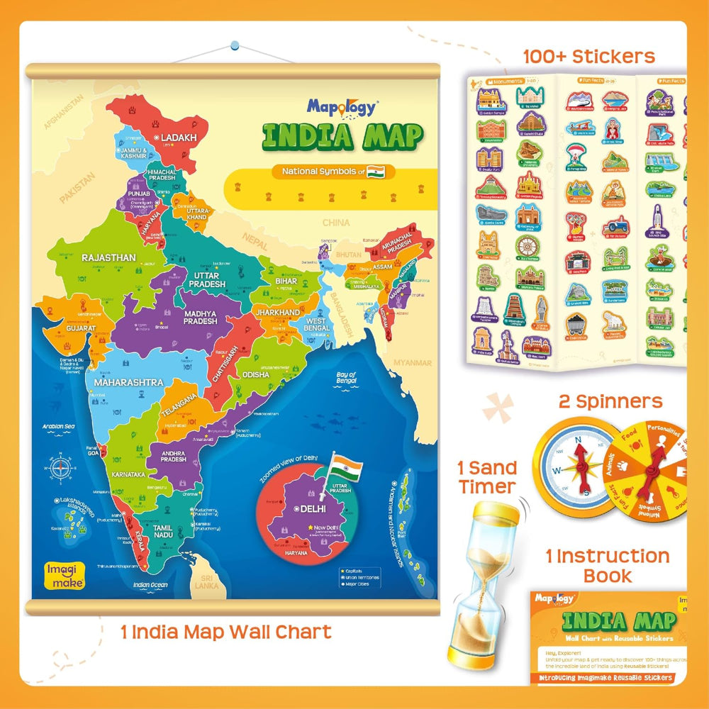 Mapology Imagimake India Map