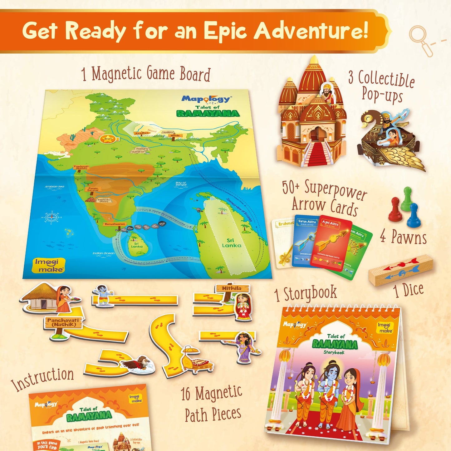 Mapology Imagimake Tale of Ramayana 3 in 1