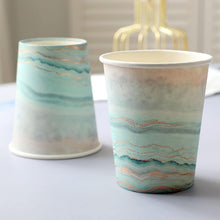 AM Anna Marble Print Disposable Paper Cups - Pack of 10