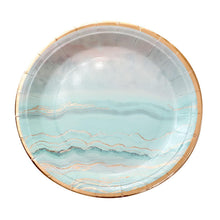 AM Anna Marble Print Disposable Paper Plates - Pack of 10