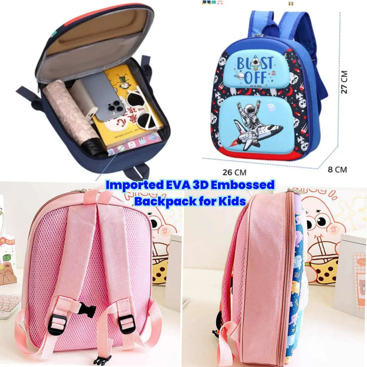 Marvel, Kuromi and Mario School Bag for Kids - Small