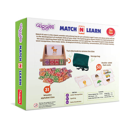 Giggles Funskool Ramp Racer, Wooden Racing Toy for Kids with 3 Mini Cars, Encourages Learning & Development, Motor Skills, Fun Activity for Preschool, Gift Set for Kid, Age 18+ Months