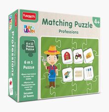 Funskool Matching Puzzle Professions - 6 in 1 Puzzle with 36 Tokens