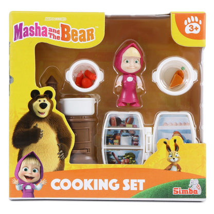 Masha and the Bear Mini Cooking Set By Fratelli Masha Doll Playset With Cooking Set 2 Inch Masha Doll and Ts Cooking Accessories Made In India