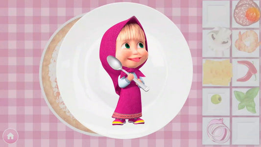 Masha and the Bear Mini Cooking Set By Fratelli Masha Doll Playset With Cooking Set 2 Inch Masha Doll and Ts Cooking Accessories Made In India