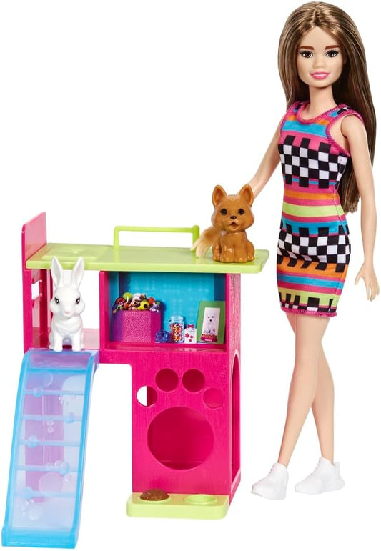 Barbie Mattel Doll Bird with Animals Multi-Coloured (HGM62)