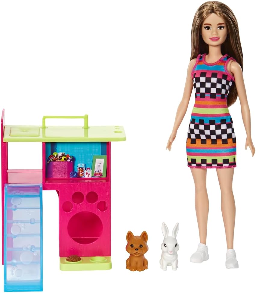 Barbie Mattel Doll Bird with Animals Multi-Coloured (HGM62)