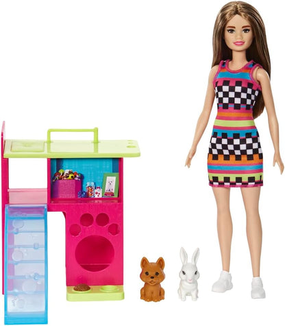 Barbie Mattel Doll Bird with Animals Multi-Coloured (HGM62)
