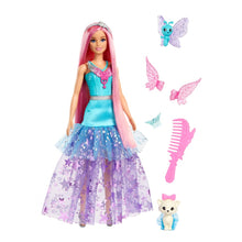 Barbie Doll with 2 Fantasy Pets & Dress, Malibu” Doll from A Touch of Magic™, 7-inch Long Hair