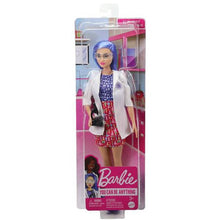 Barbie Scientist Doll (12 inches), Blue Hair, Color Block Dress, Lab Coat & Flats, Microscope Accessory, Great Gift for Ages 3 Years Old & Up