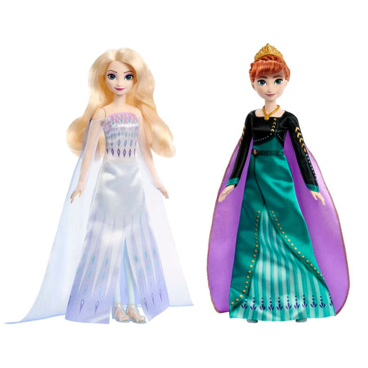 Mattel Frozen Toys, Anna and Elsa Fashion Dolls with Signature Queen Looks Inspired Frozen 2, Gifts for Kids