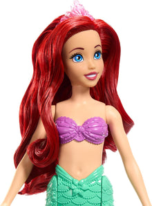 Disney Princess Mattel Ariel Mermaid Fashion Doll & 2 Mermaid Sister Dolls, Posable & with Glitter Fins, Inspired by Disney The Little Mermaid Movie