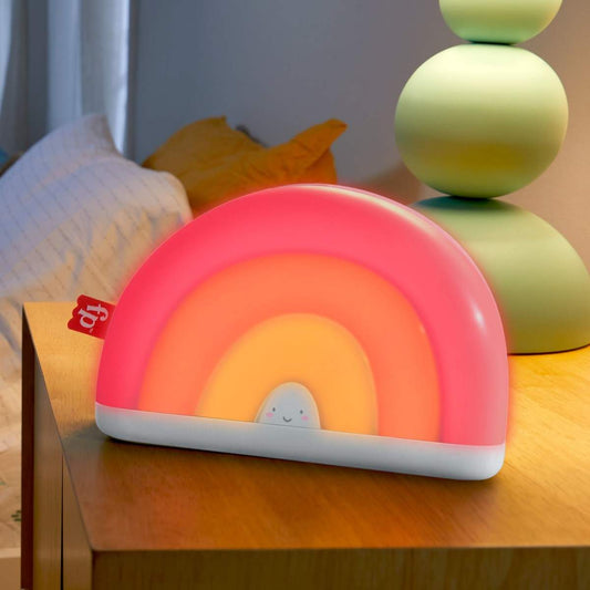 Fisher-Price Soothe & Glow Rainbow Sound Machine with Music and Lights for Babies from Birth and up