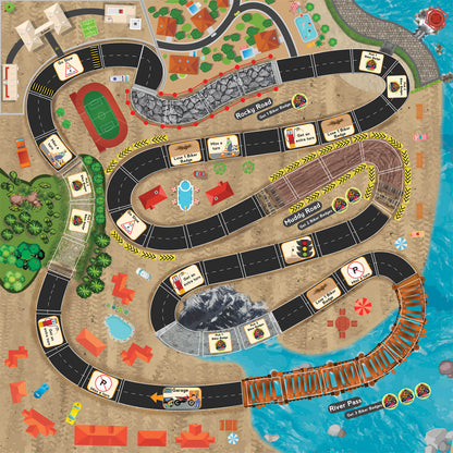Funskool Games Megarace,Adventure Game,Bike Game, for 6 Year Old Kids and Above, Multicolor
