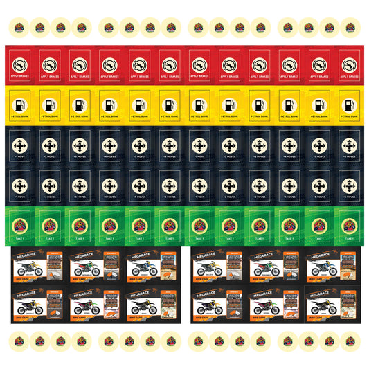 Funskool Games Megarace,Adventure Game,Bike Game, for 6 Year Old Kids and Above, Multicolor