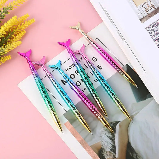 Metallic Rainbow Mermaid Fish Tail Mechanical Pencil