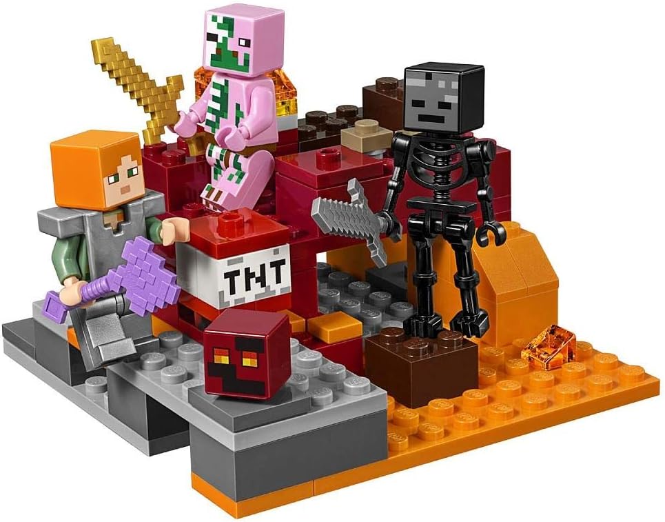 LEGO Minecraft The Nether Fight 21139 Building Kit (84 Piece)