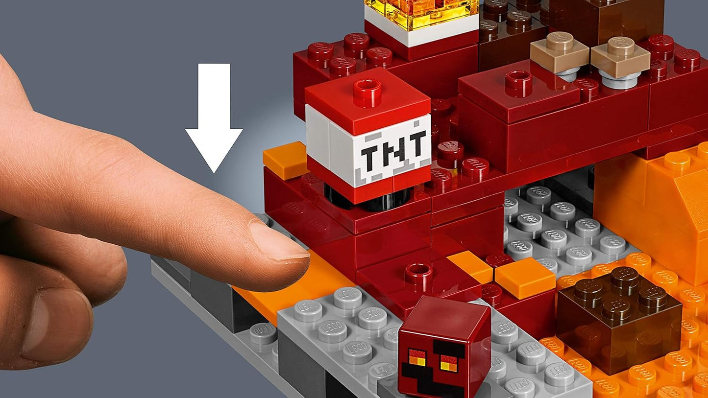 LEGO Minecraft The Nether Fight 21139 Building Kit (84 Piece)