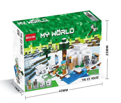 Minecraft The Ice House Building Block Set 278 Pieces LEGO Compatible