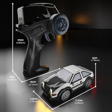 Mini RC Drift Car 1:64 Scale – 2.4GHz Rechargeable 4WD Desktop Racing Car with LED Lights
