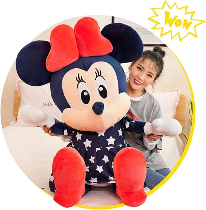 Disney - Mickey and Minnie Mouse Plush Toy, Plush Toy, Soft Teddy, Mickey and Minnie Characters, Cushion, Pillow, Children's Birthday Gift