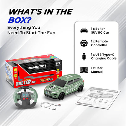 Mirana Bolter SUV RC Car with Turbo Boost and LED Lights