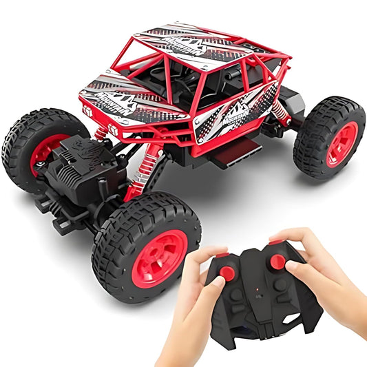 Varrnii ENTERPRISE! Duster C-Type USB Rechargeable 4x4 RC Car | Car with Nitro Boost, Spring Suspensions | 4WD Rock Crawler | Fun RC Toy Gift for Kids (4 Wheel Drive)